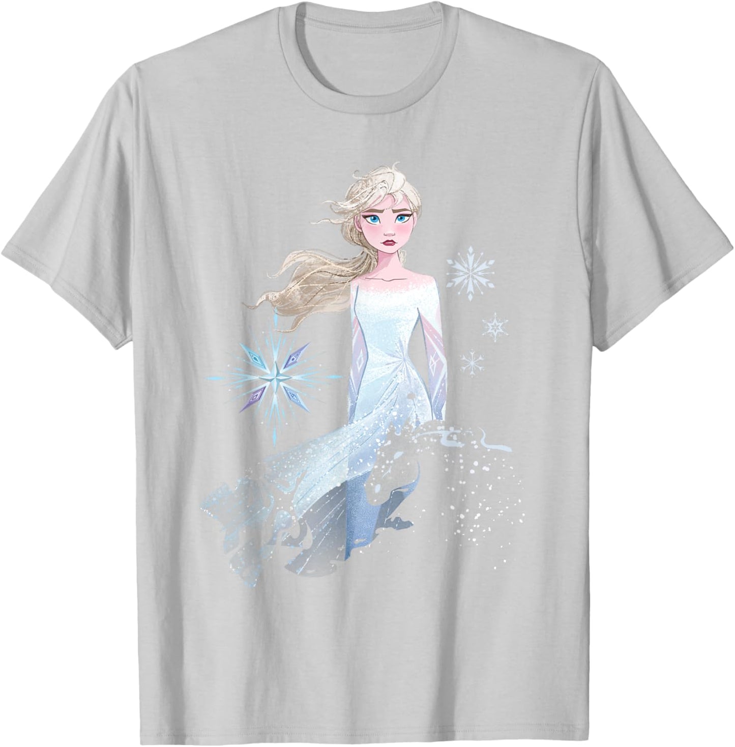 Frozen 2 Elsa Nokk Silhouette T-Shirt - T-Shirt | Ash