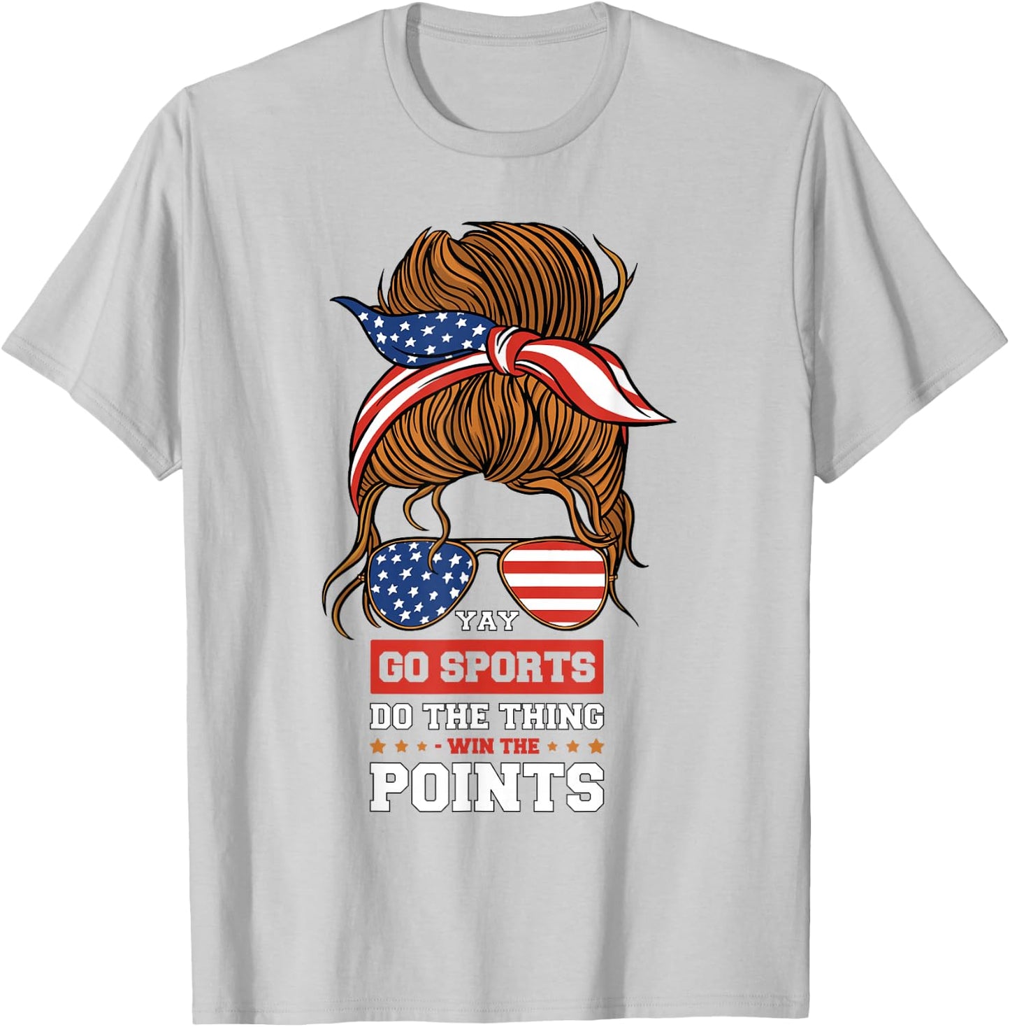 Non-Sports Fan Go Sports Yay Sports T-Shirt - T-Shirt | Ash