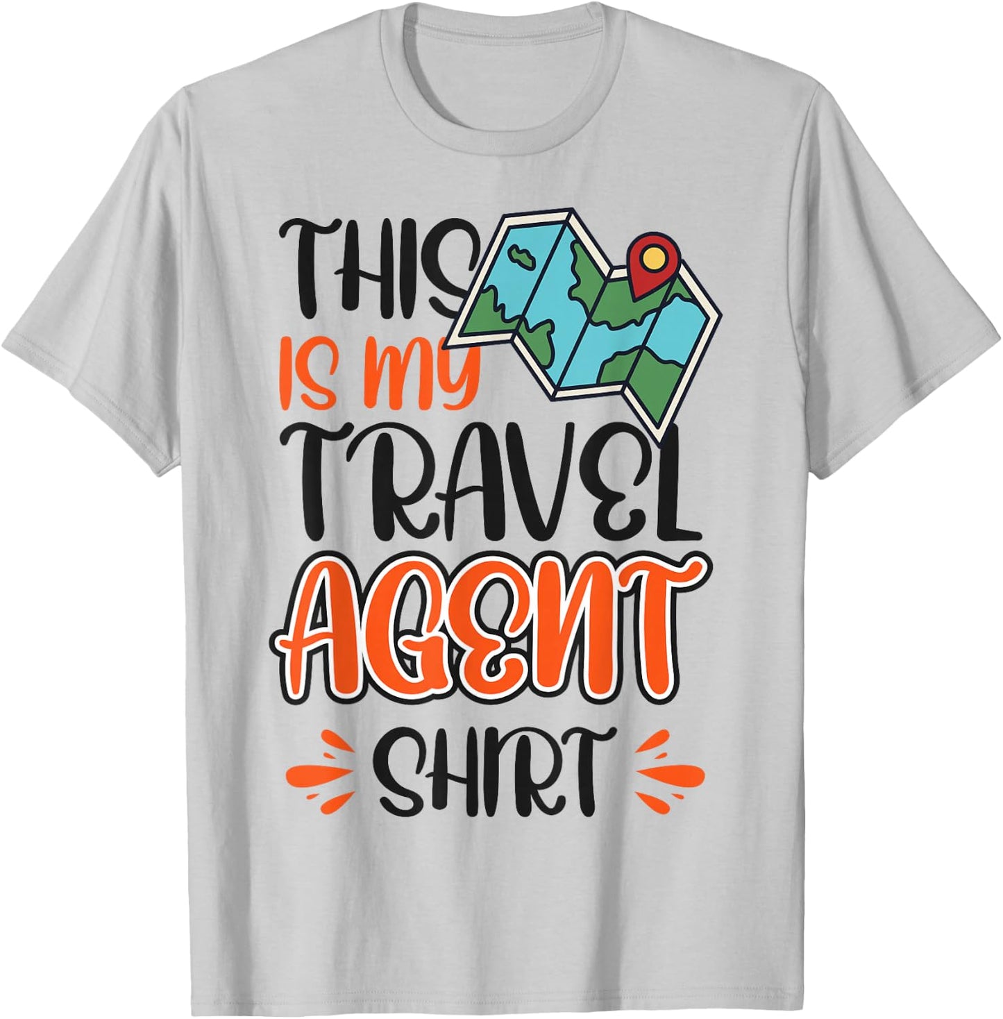 This Is My Travel Agent Shirt T-Shirt - T-Shirt | Ash