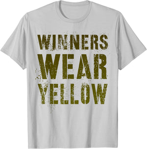Vintage WINNERS WEAR YELLOW War Game Summer Camp Team Match T-Shirt - T-Shirt | Ash
