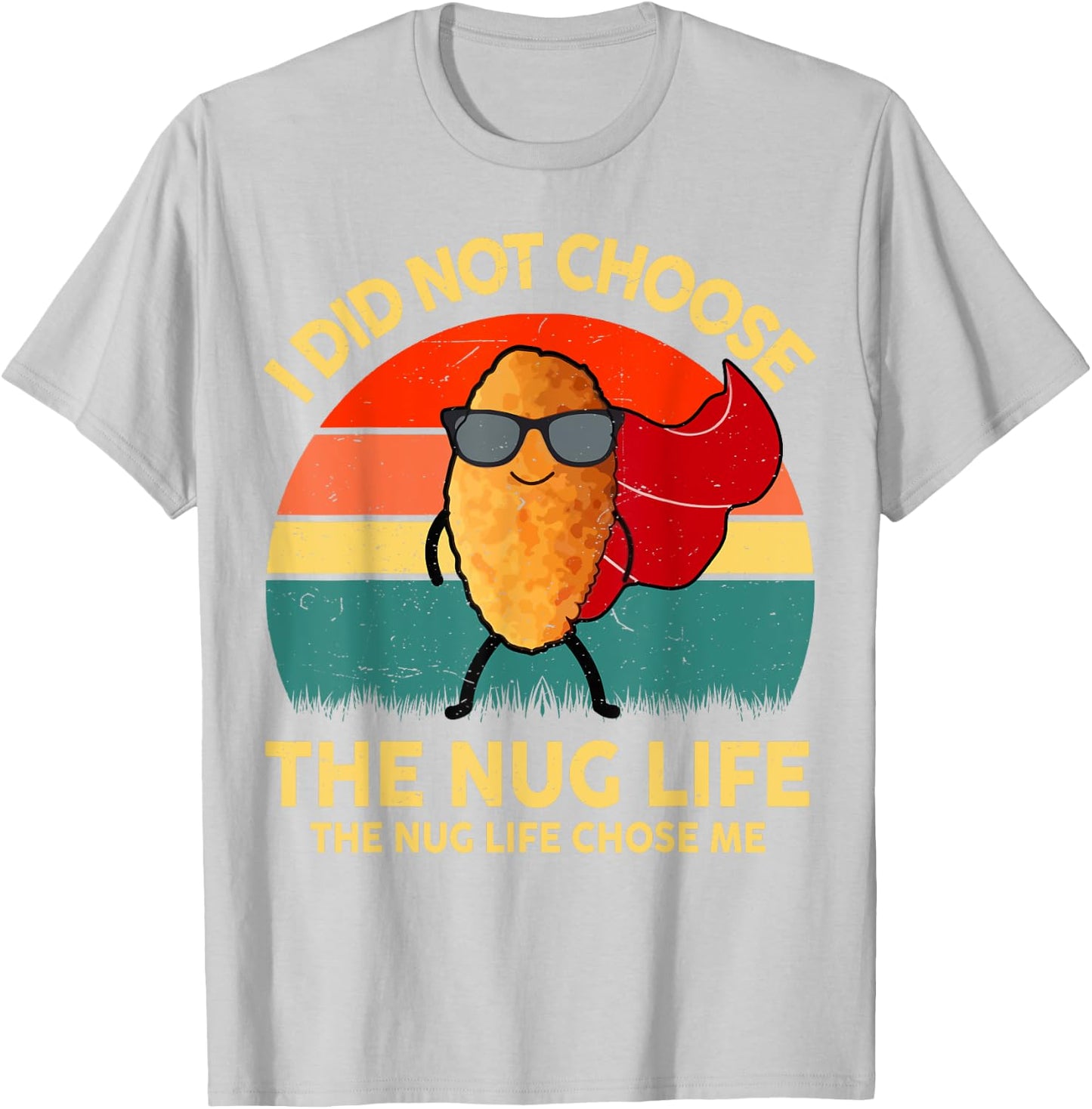 Nug-Life Shirt Kids Toddler Boy Funny I Love Chicken Nuggets T-Shirt - T-Shirt | Ash