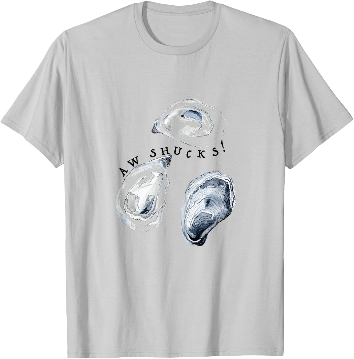 Aw Shucks Cute Funny Oyster , Kids, and Men T-Shirt - T-Shirt | Ash