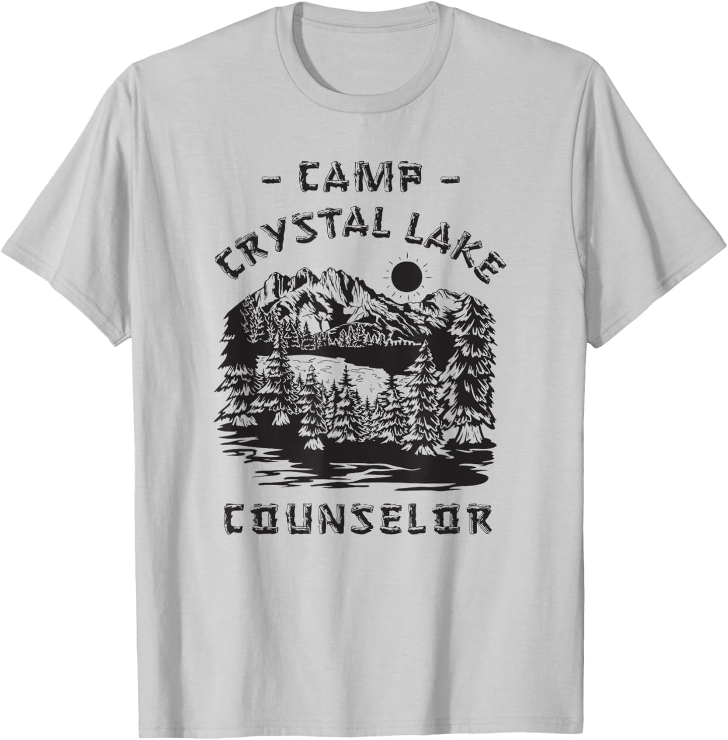 Summer Crystal Camp Halloween Retro 1980 Clear Lake Friday T-Shirt - T-Shirt | Ash