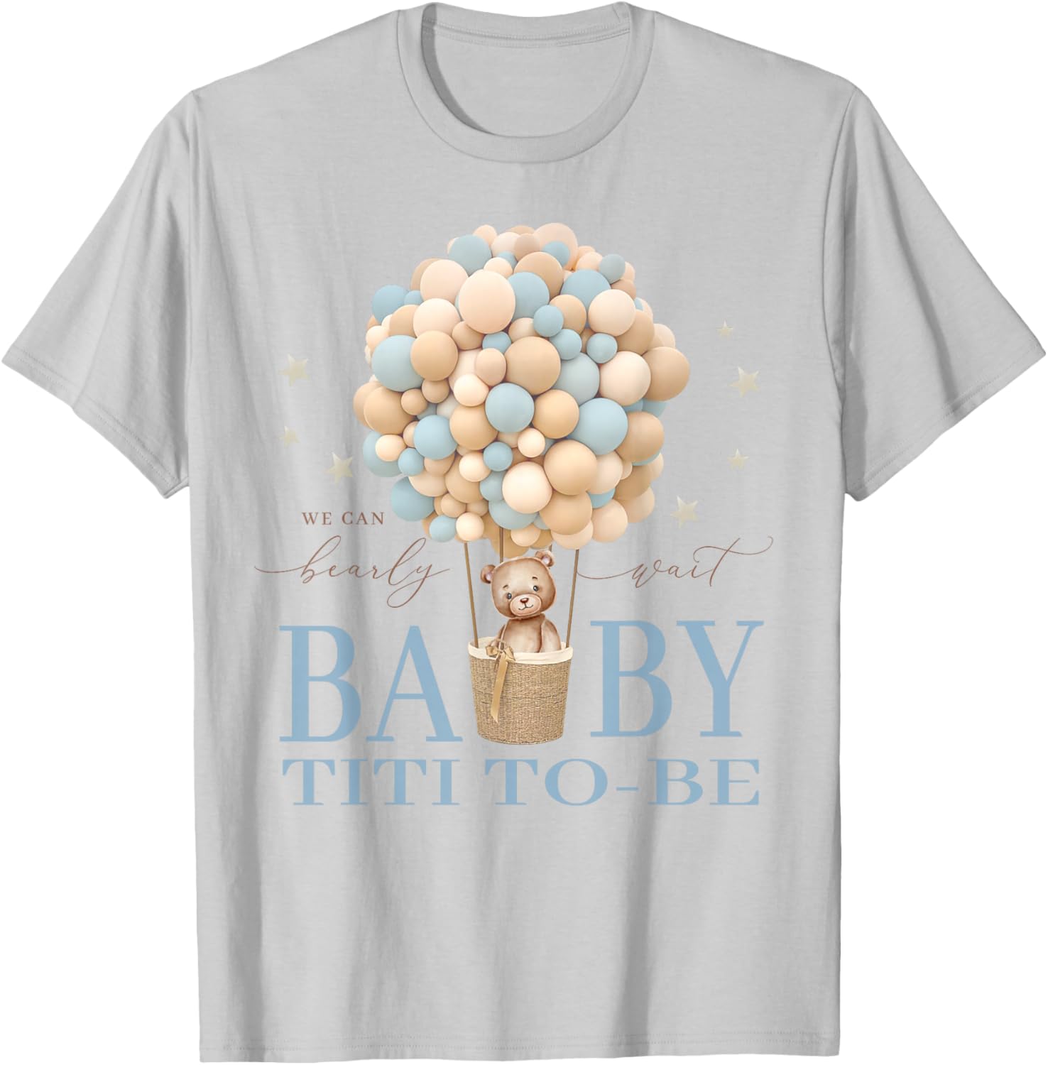 Titi We Can Bearly Wait Baby Shower Bear Family Matching T-Shirt - T-Shirt | Ash