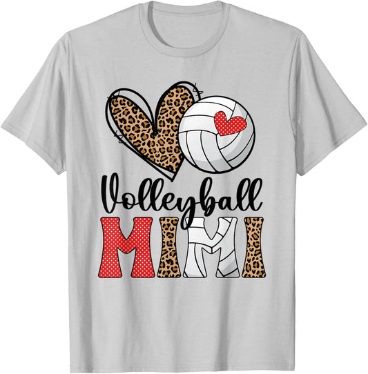 Volleyball Mimi Grandma Mimi Of A Volleyball Player T-Shirt - T-Shirt | Ash