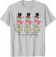 Merry Everything Disco Ball Snowman Christmas Party Xmas T-Shirt - T-Shirt | Ash