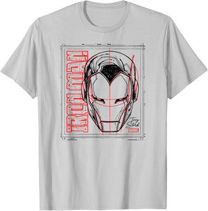 Iron Man - Sketch T-Shirt - T-Shirt | Ash