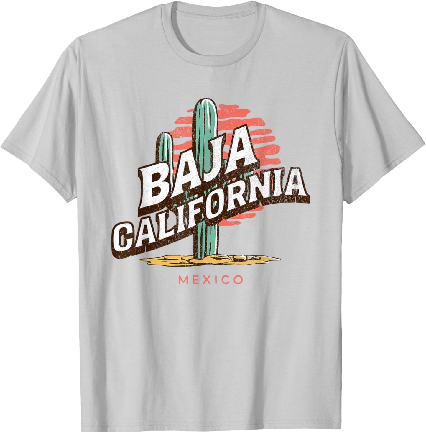 Baja California Mexico Backpacking Hiking Travel T-Shirt - T-Shirt | Ash