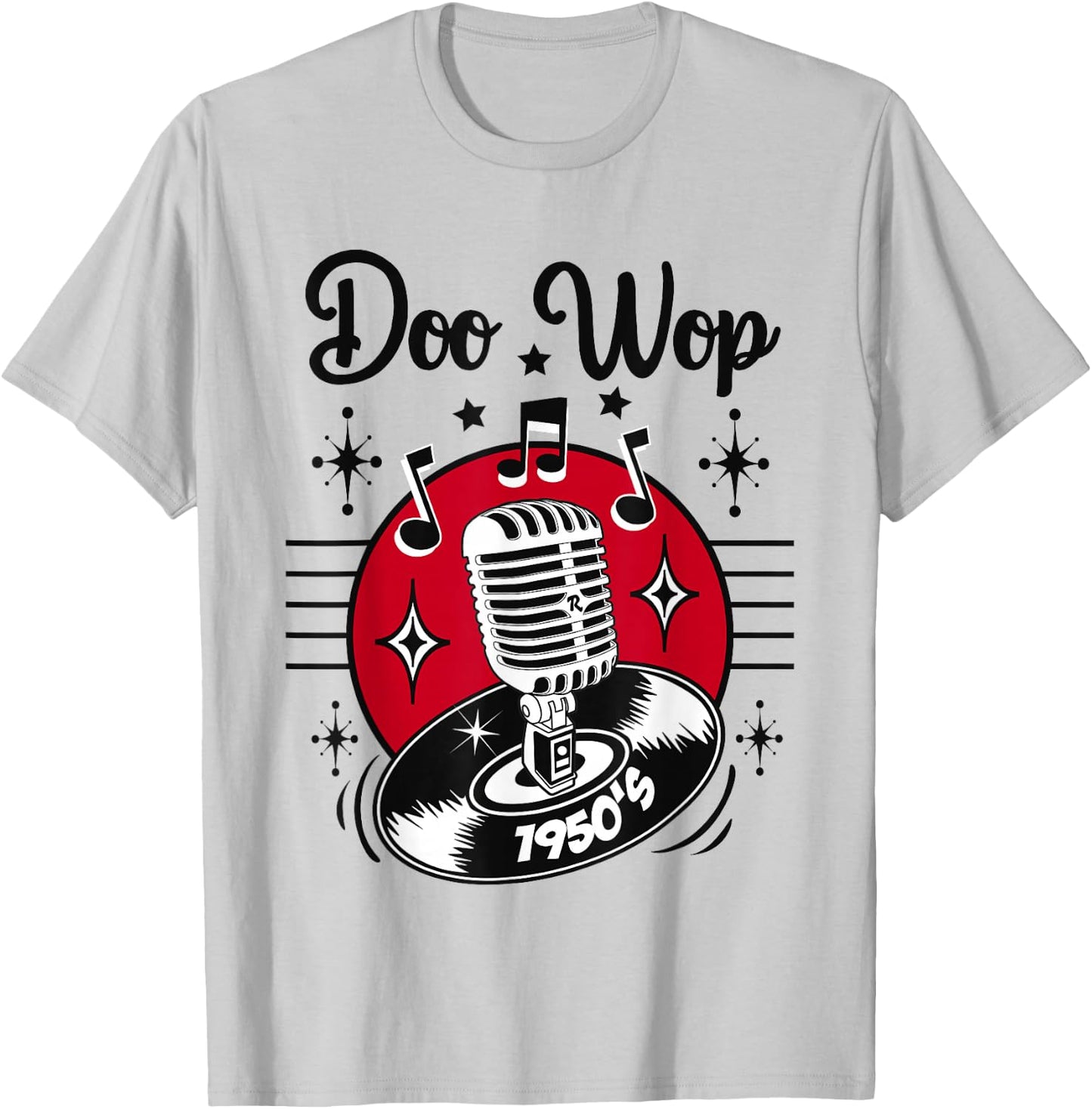 Doo Wop Costume Retro 50s Clothes Sock Hop Rockabilly T-Shirt - T-Shirt | Ash