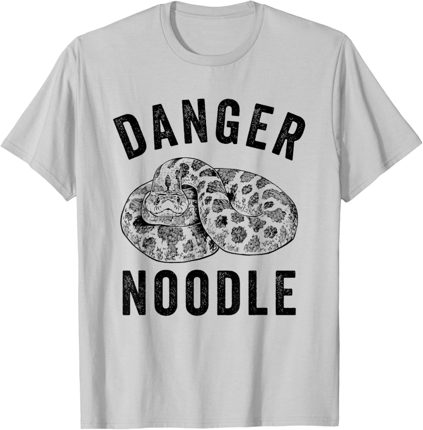 Funny Danger Noodle Hognose Snake Lovers T-Shirt - T-Shirt | Ash