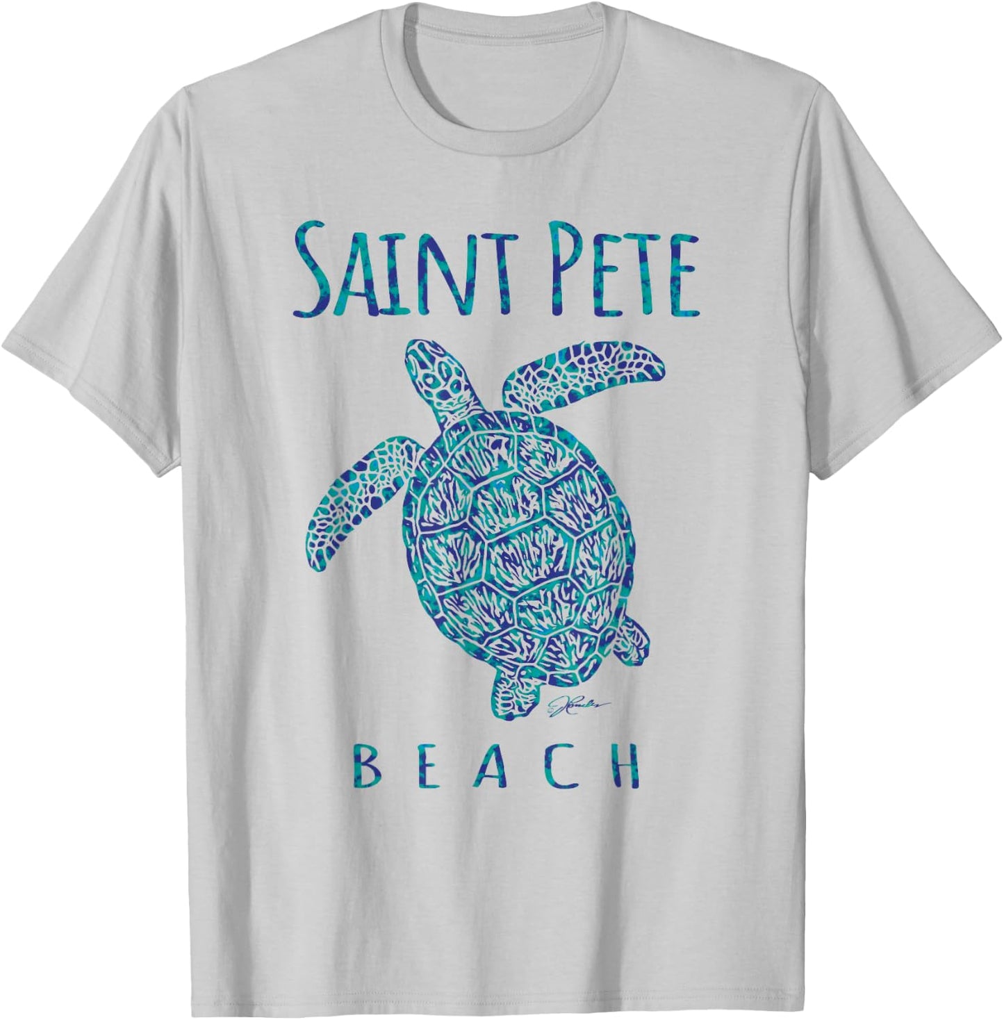 JCombs: Saint Pete Beach, FL, Sea Turtle, Beach T-Shirt - T-Shirt | Ash