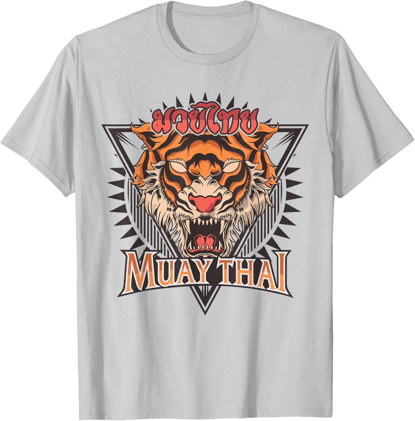 Tigar Muay Thai MMA Vintage Kickboxing Training T-Shirt - T-Shirt | Ash