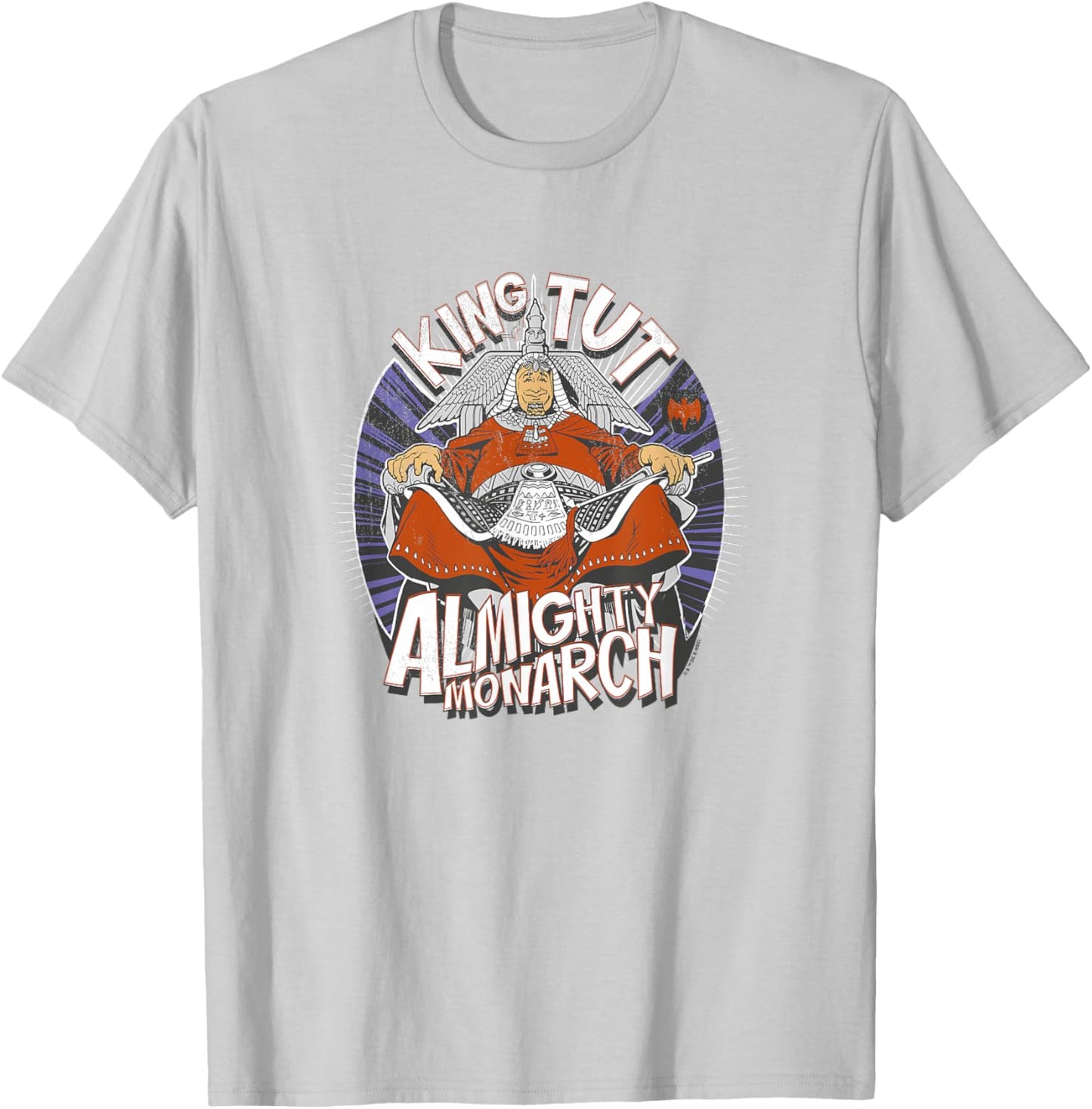 Batman King Tut Almighty Monarch Vintage Big Chest Logo T-Shirt - T-Shirt | Ash