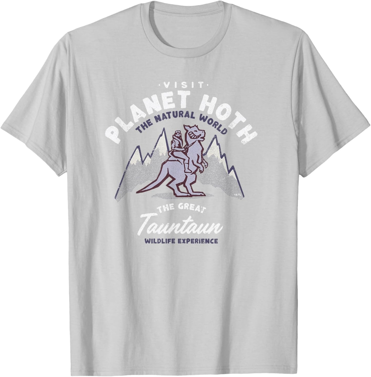 Star Wars Travel Vacation Planet Hoth Tauntaun Experience T-Shirt - T-Shirt | Ash