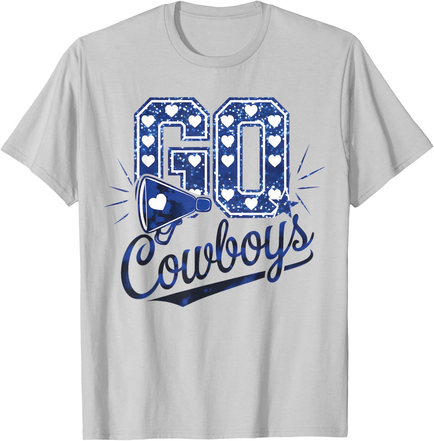 Cheer Cowboys Design Gift Women Girls Kids T-Shirt - T-Shirt | Ash
