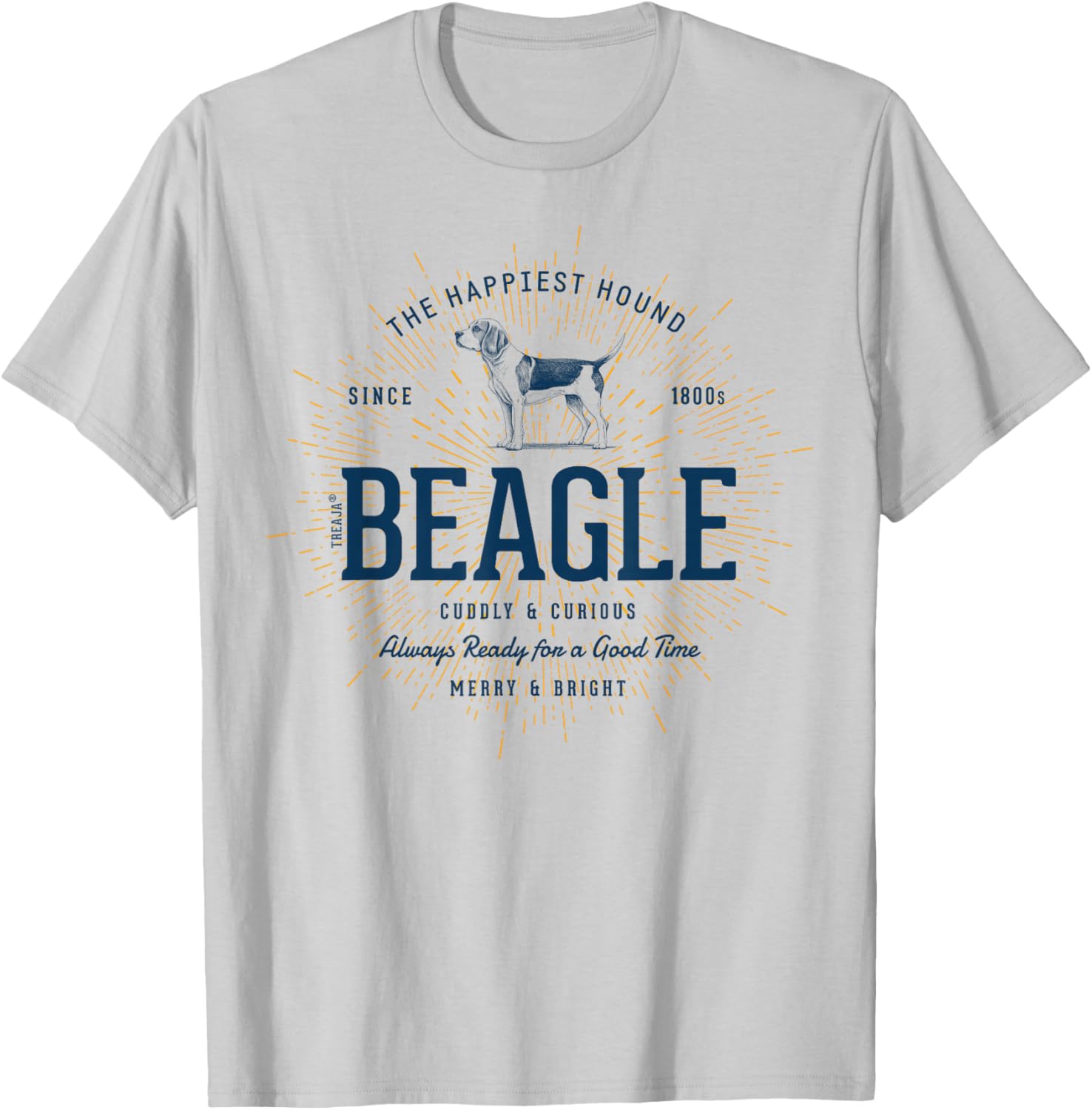 Retro Styled Beagle Vintage T-Shirt - T-Shirt | Ash
