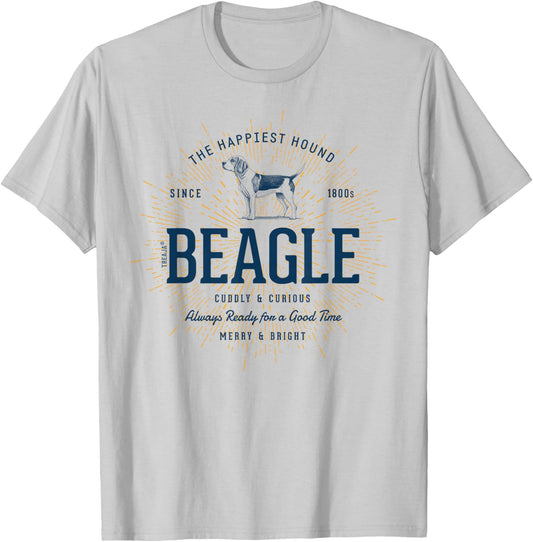 Retro Styled Beagle Vintage T-Shirt - T-Shirt | Ash