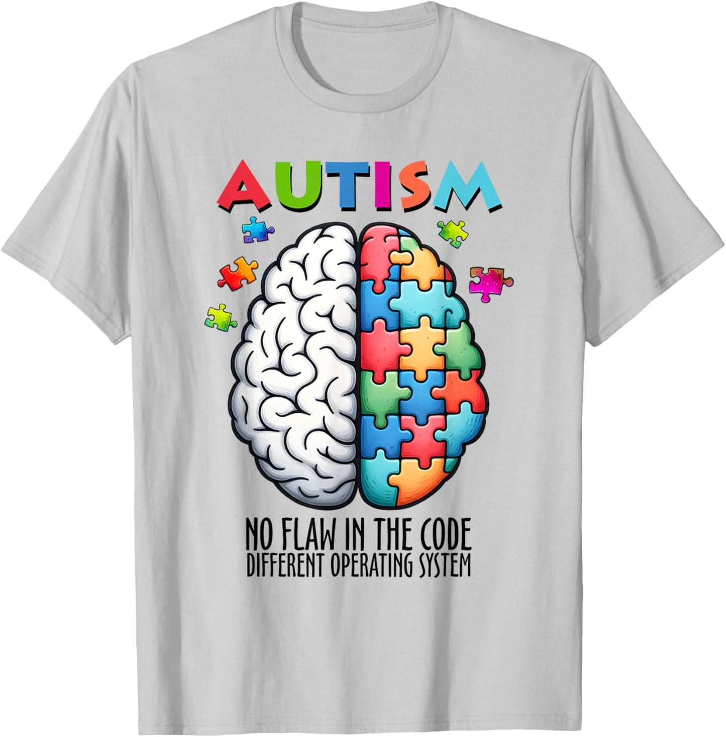 Autism Awareness Autism Support and Acceptance T-Shirt - T-Shirt | Ash