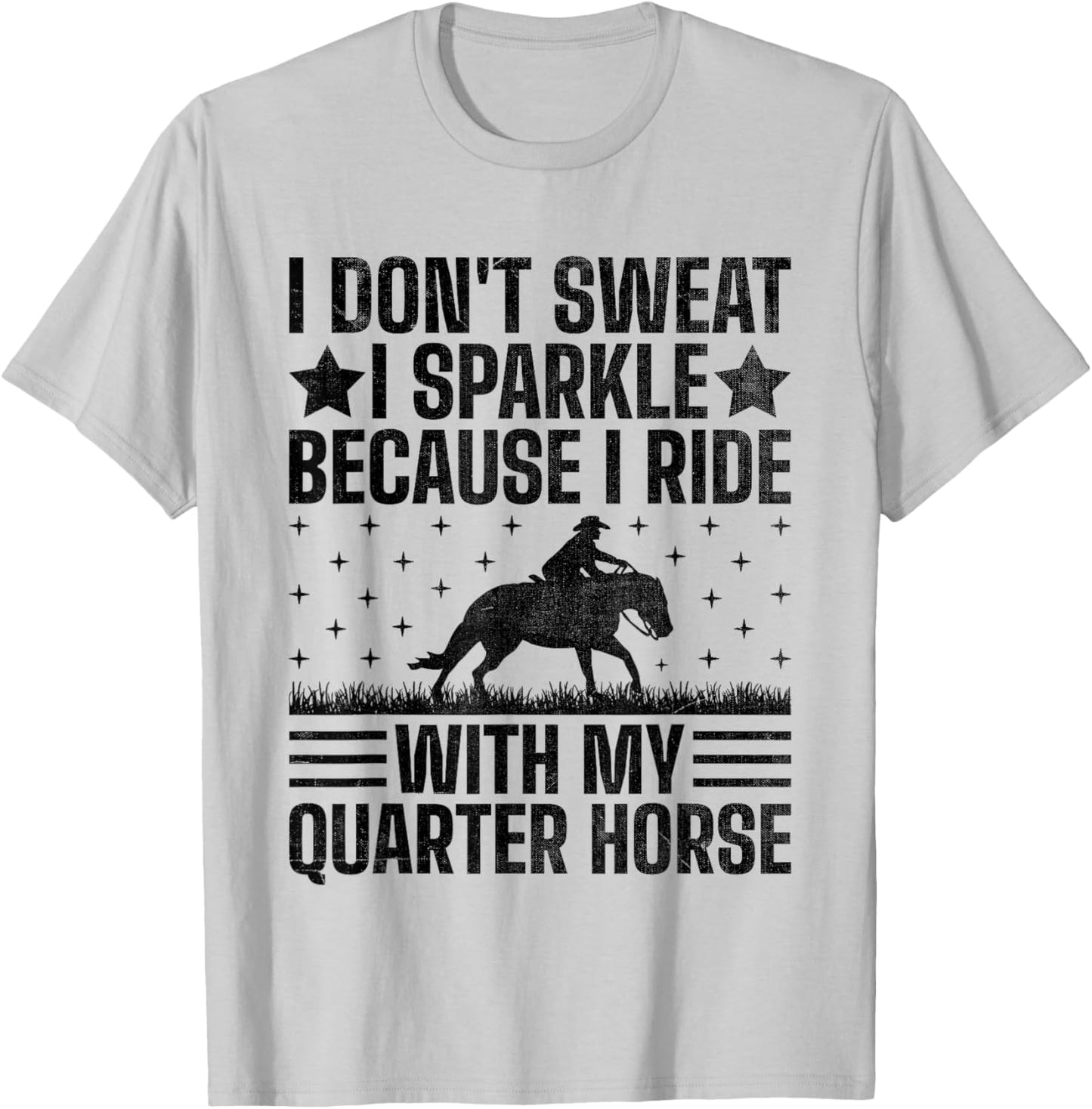 American Quarter Horse Owner Horse Riding Horses Racing T-Shirt - T-Shirt | Ash
