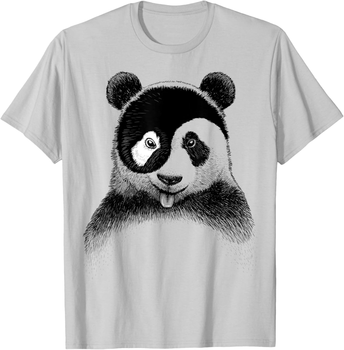 Yin Yang Panda T-Shirt - T-Shirt | Ash