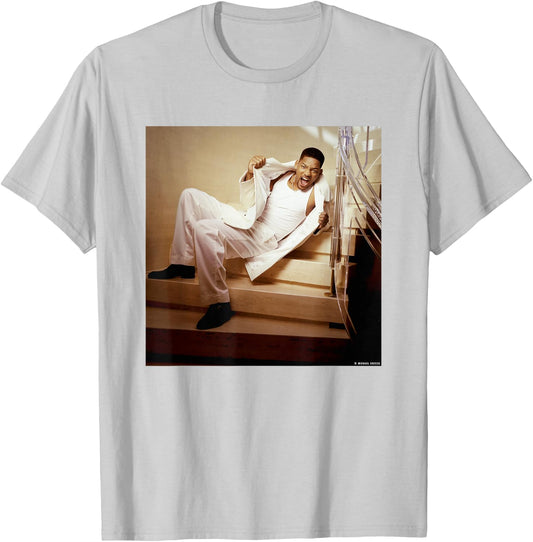 Will Smith Men in Black Bad Boys Rapper by Michael Grecco T-Shirt - T-Shirt | Ash
