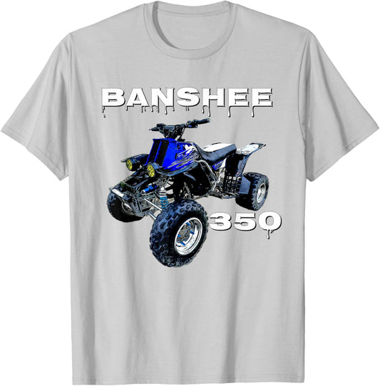 Banshee Quad, ATV, ATC, Vintage, Retro, All Terrain Vehicle T-Shirt - T-Shirt | Ash