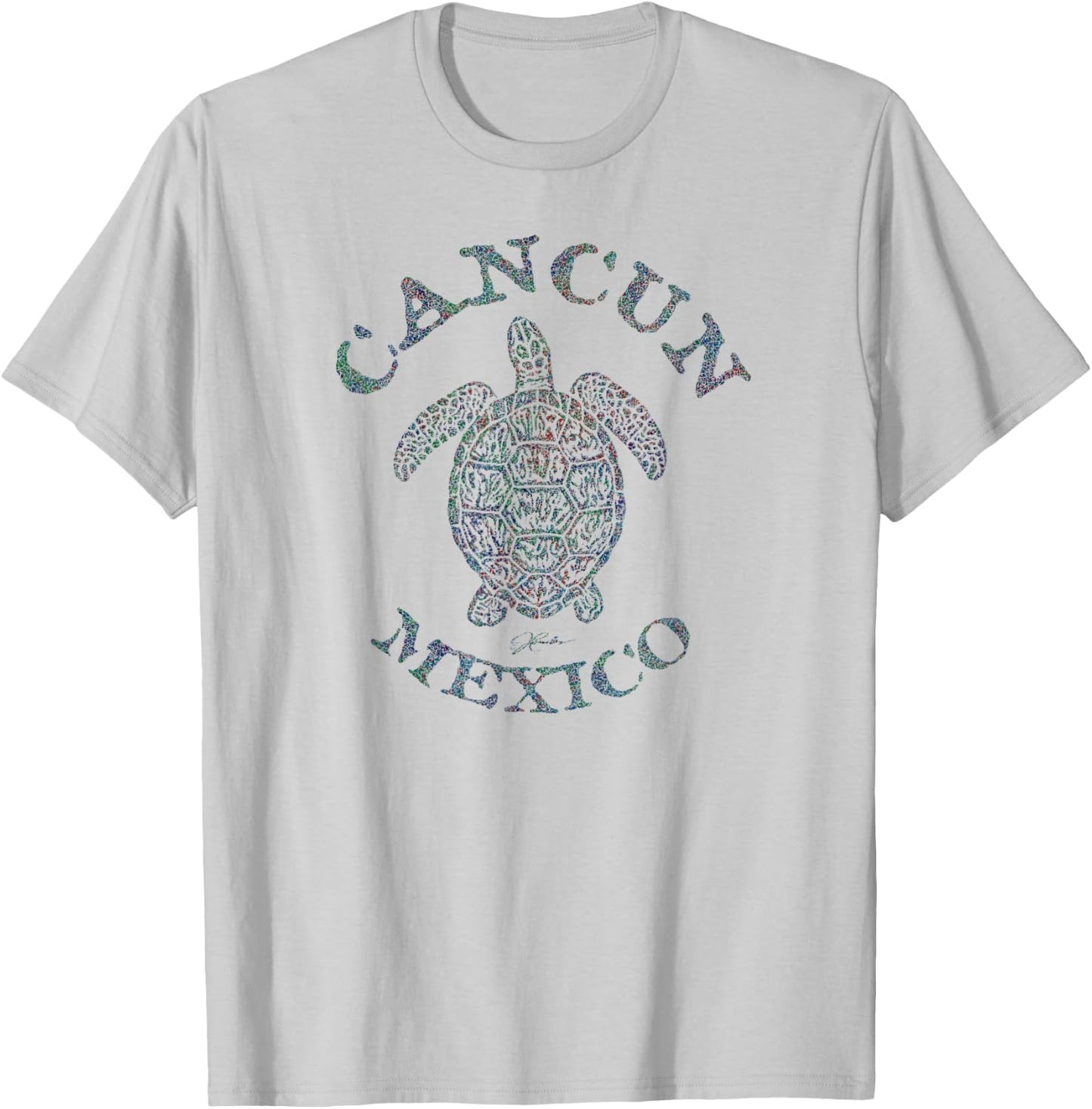 JCombs: Cancun, Mexico, Sea Turtle T-Shirt - T-Shirt | Ash