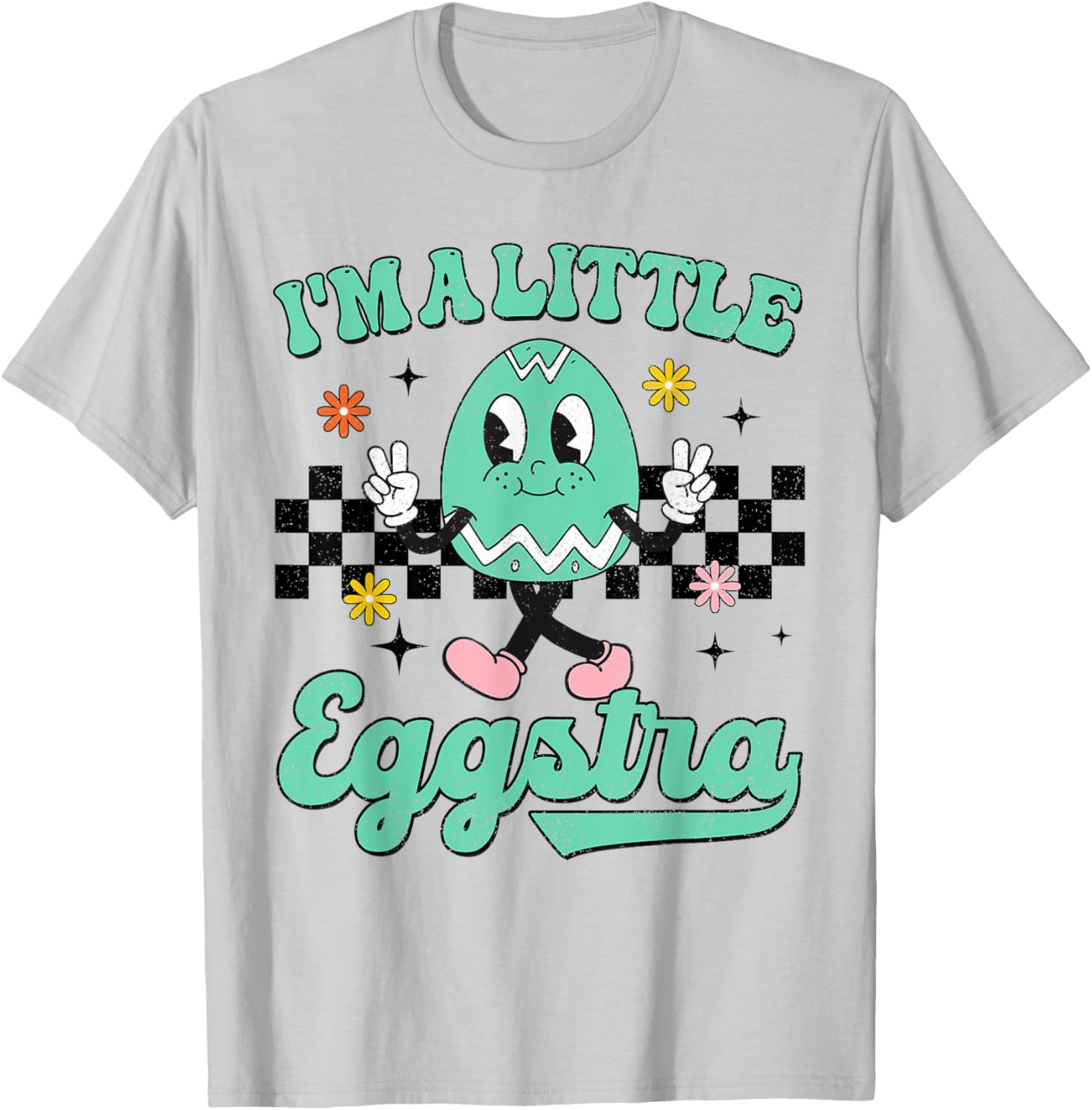 I'm Just So Eggstra Funny Egg Easter Baskets For Girl Kids T-Shirt - T-Shirt | Ash