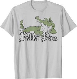Disney Peter Pan Tick-Tock The Crocodile Small T-Shirt - T-Shirt | Ash