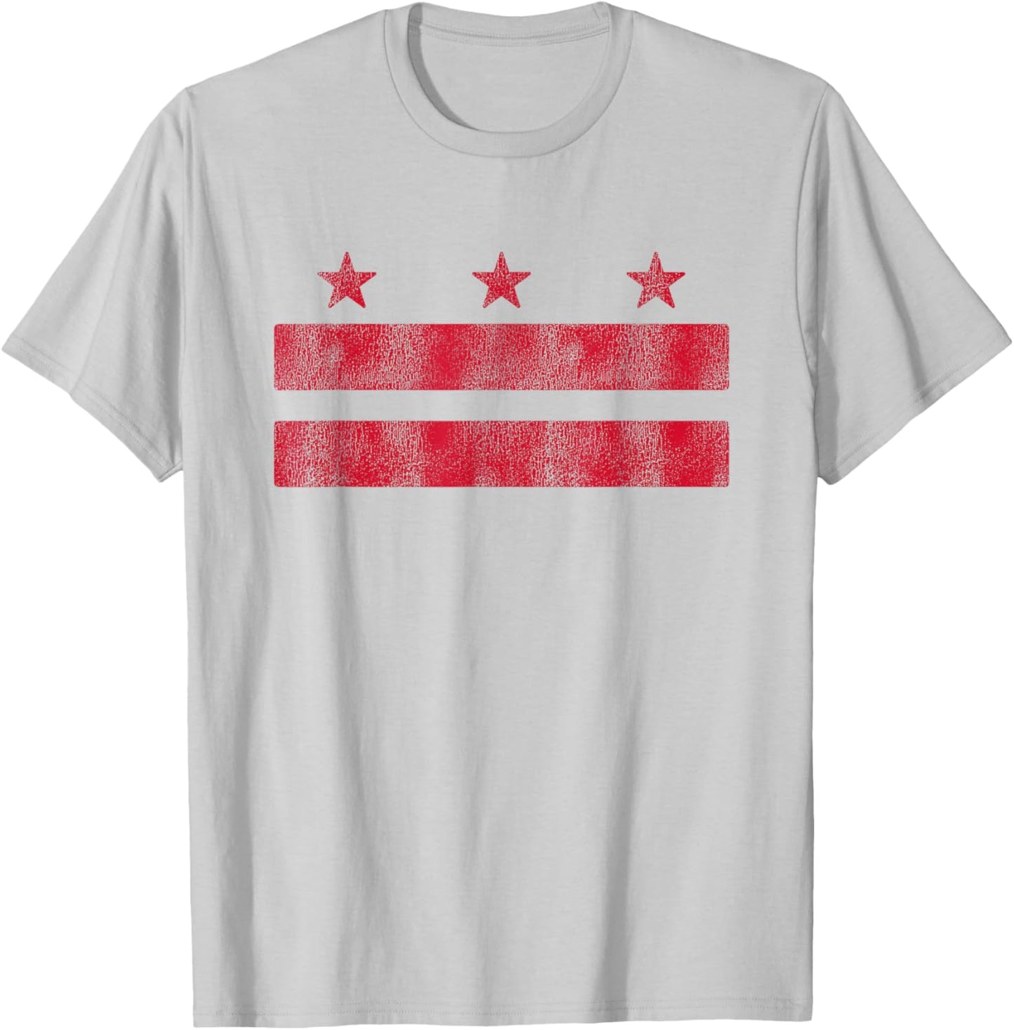 Retro Washington DC Flag District of Columbia Souvenir T-Shirt - T-Shirt | Ash
