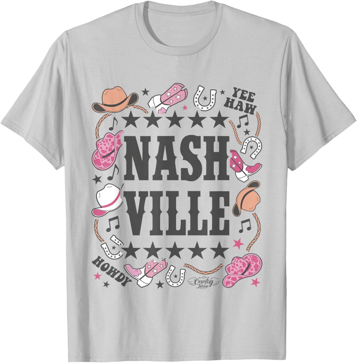 Nashville Country Girl Cowgirl T-Shirt - T-Shirt | Ash
