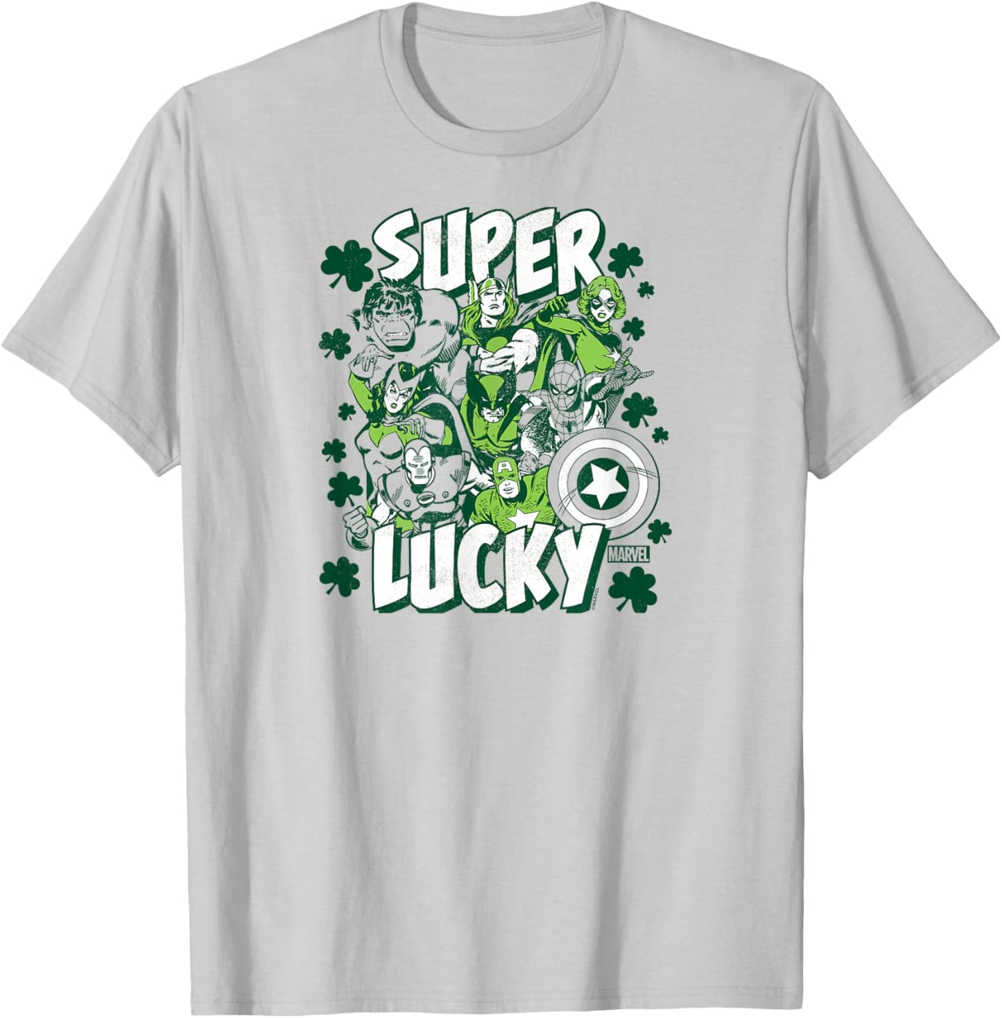 Marvel - Super Lucky St. Patrick's Day T-Shirt - T-Shirt | Ash