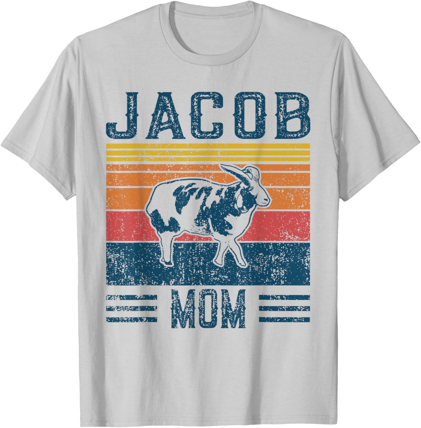 Best Sheep Mom Women - Vintage Jacob Sheep T-Shirt - T-Shirt | Ash