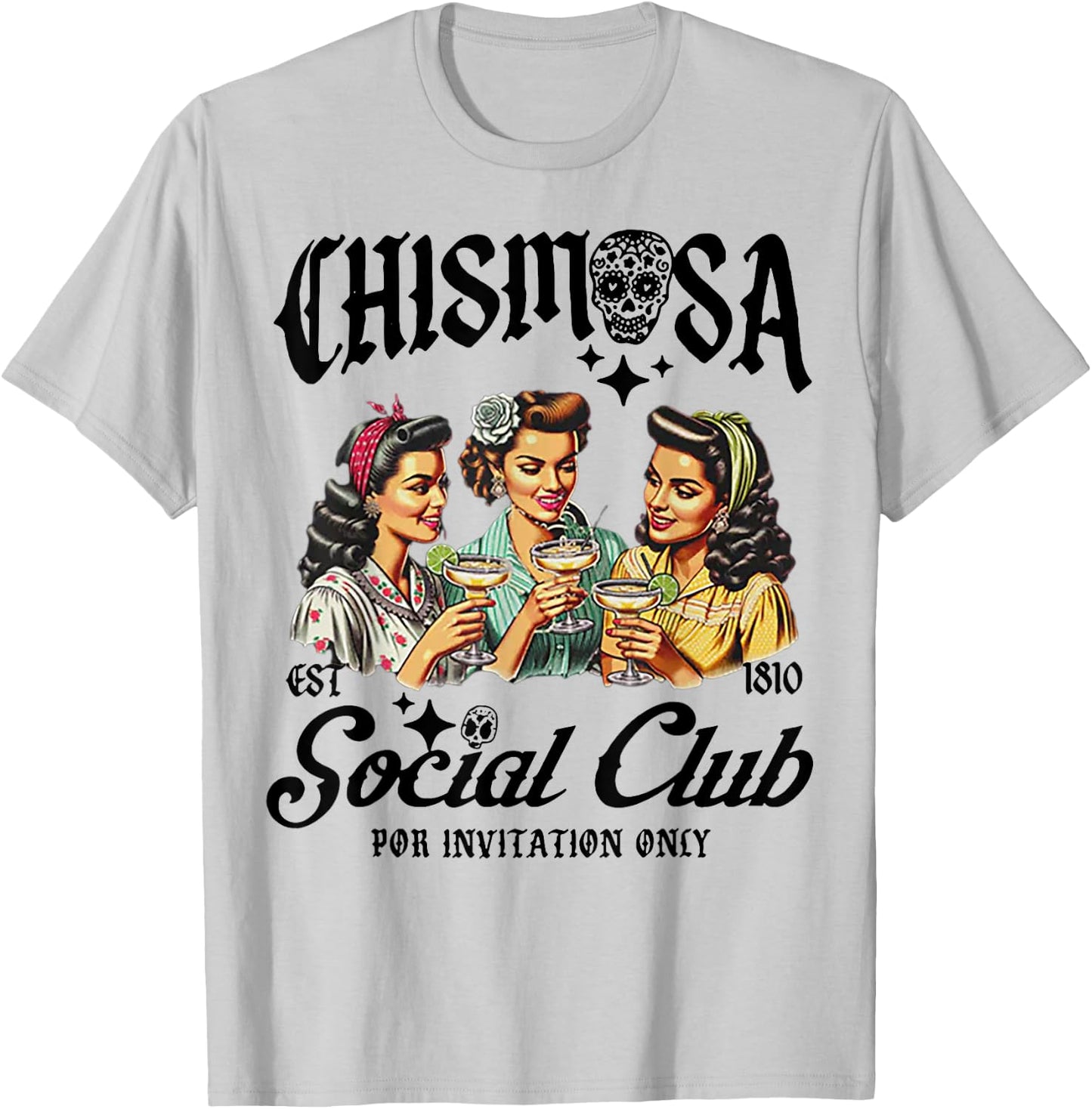 Chismosa Social Club T-Shirt - T-Shirt | Ash