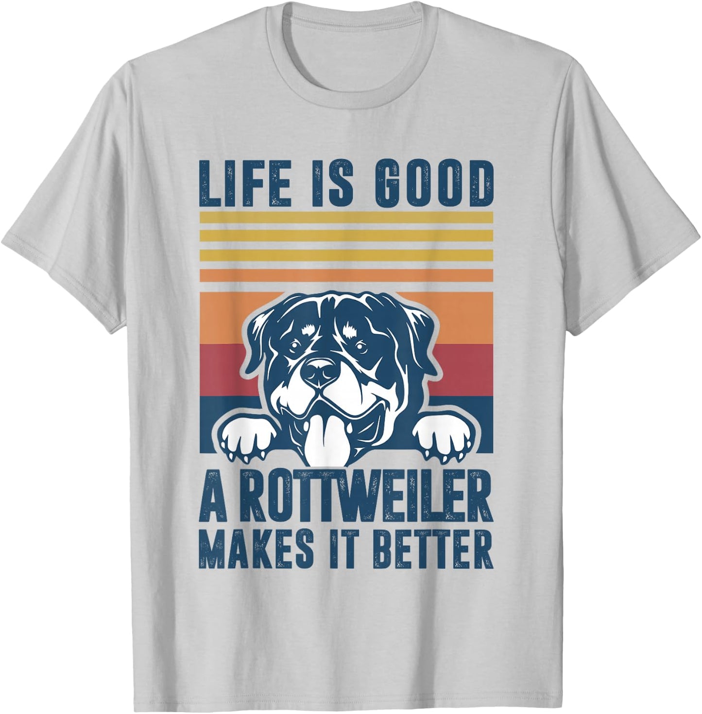 Rottweiler Gifts Women Rottweiler Mom Dad Rottweiler T-Shirt - T-Shirt | Ash