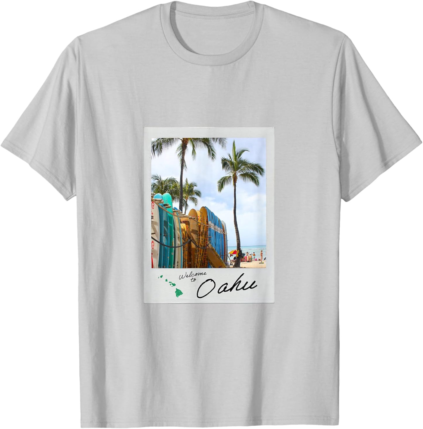 Hawaiian Tourist Film Photo 35mm Film Aesthetic Oahu Beach T-Shirt - T-Shirt | Ash