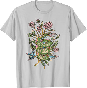 Retro Protect Trans Folks Protect Trans Rights Human Rights T-Shirt - T-Shirt | Ash
