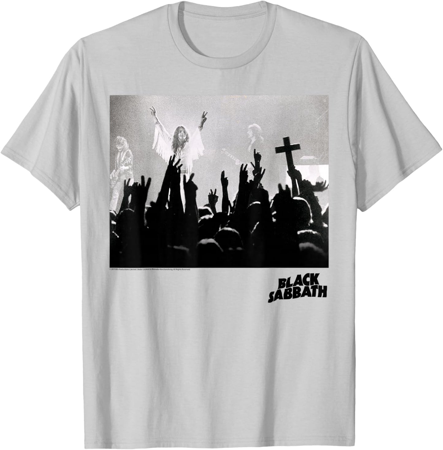Black Sabbath Official Hands Photo T-Shirt - T-Shirt | Ash