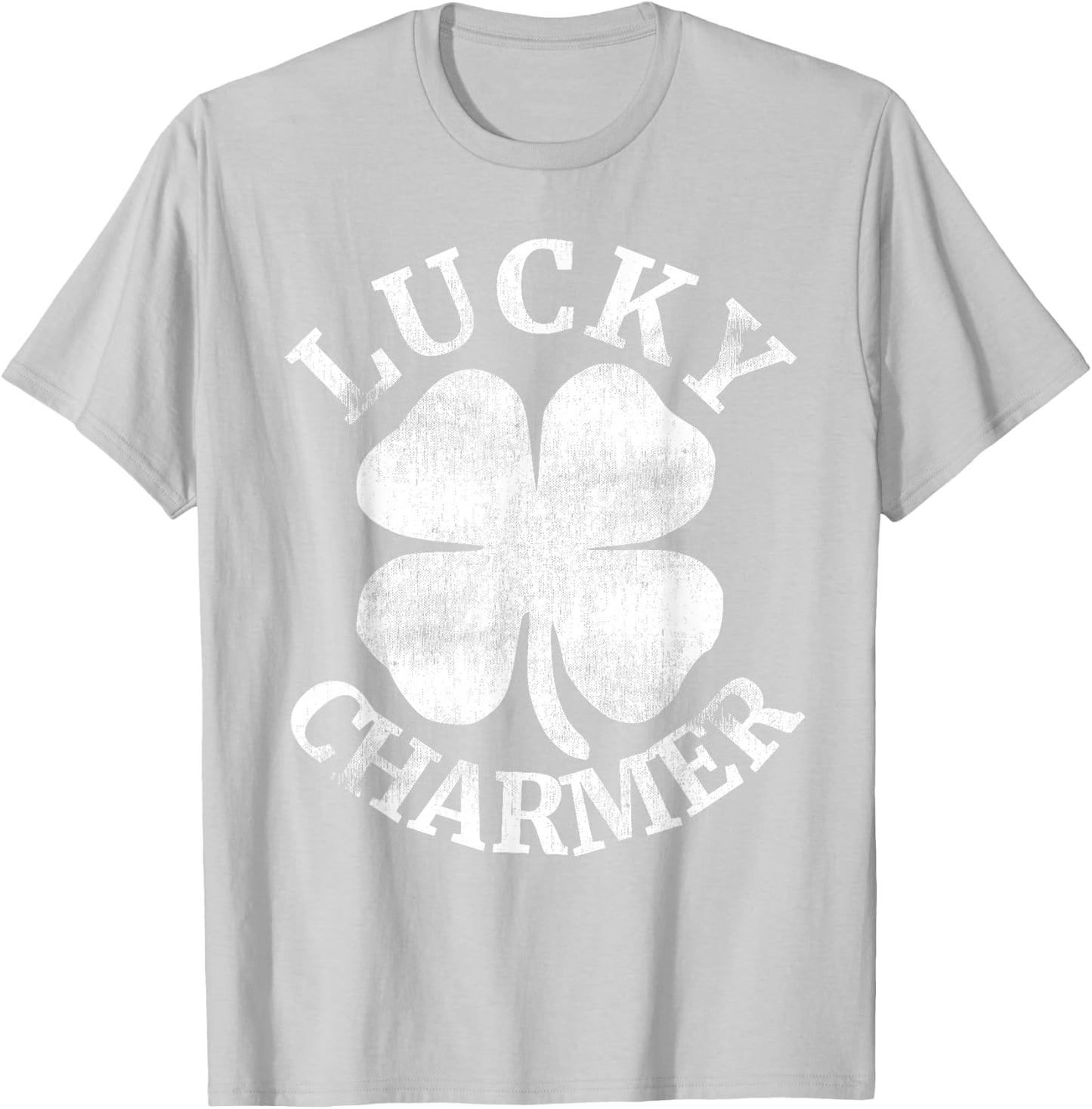 LUCKY CHARMER Funny St. Patrick's Day Boys Kids Girl T-Shirt - T-Shirt | Ash
