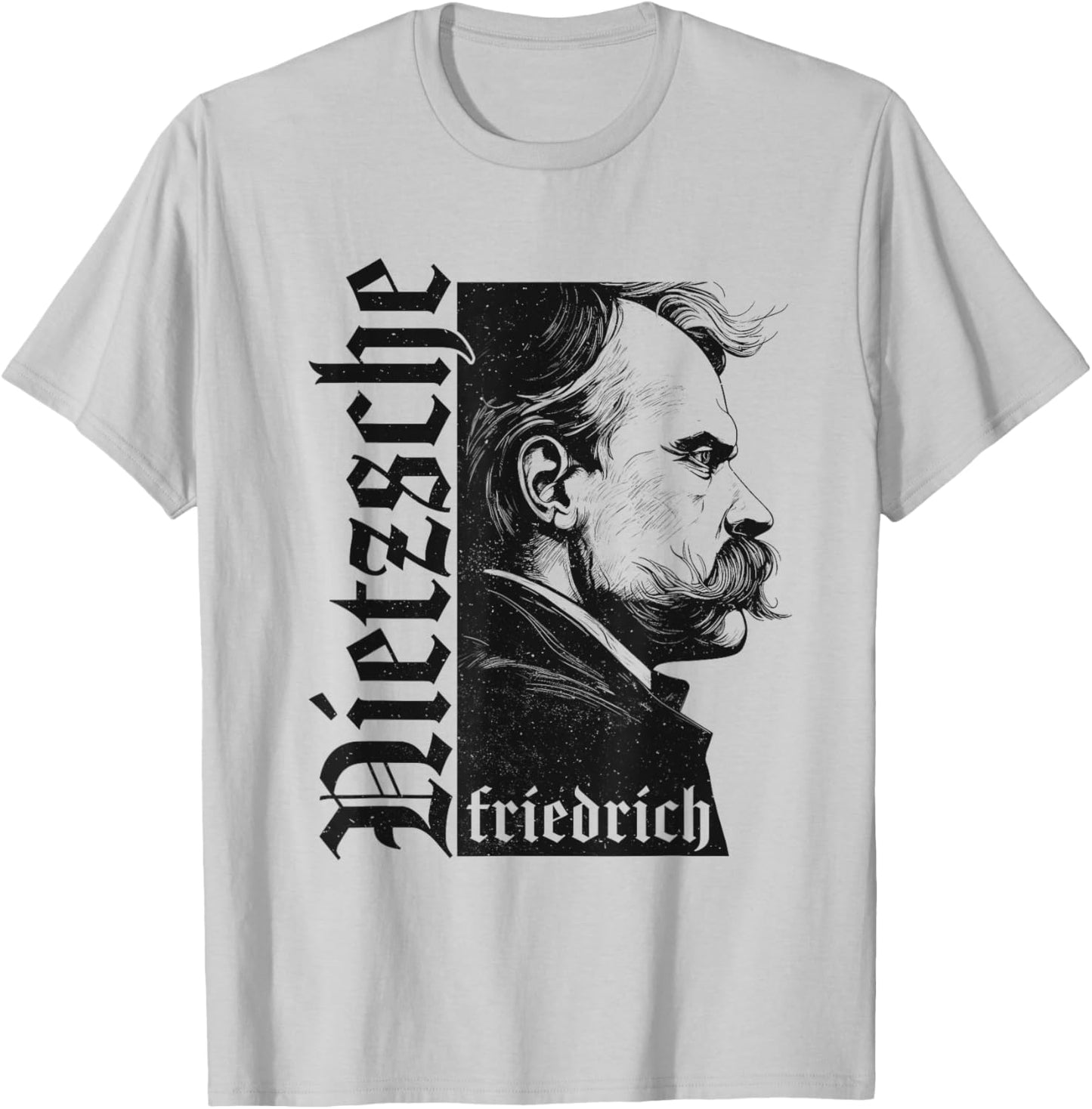 Philosopher Friedrich Nietzsche Ethics Morality Philosophy T-Shirt - T-Shirt | Ash