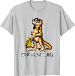 You're A Lizard Harry , Funny Bearded Dragon T-Shirt - T-Shirt | Ash