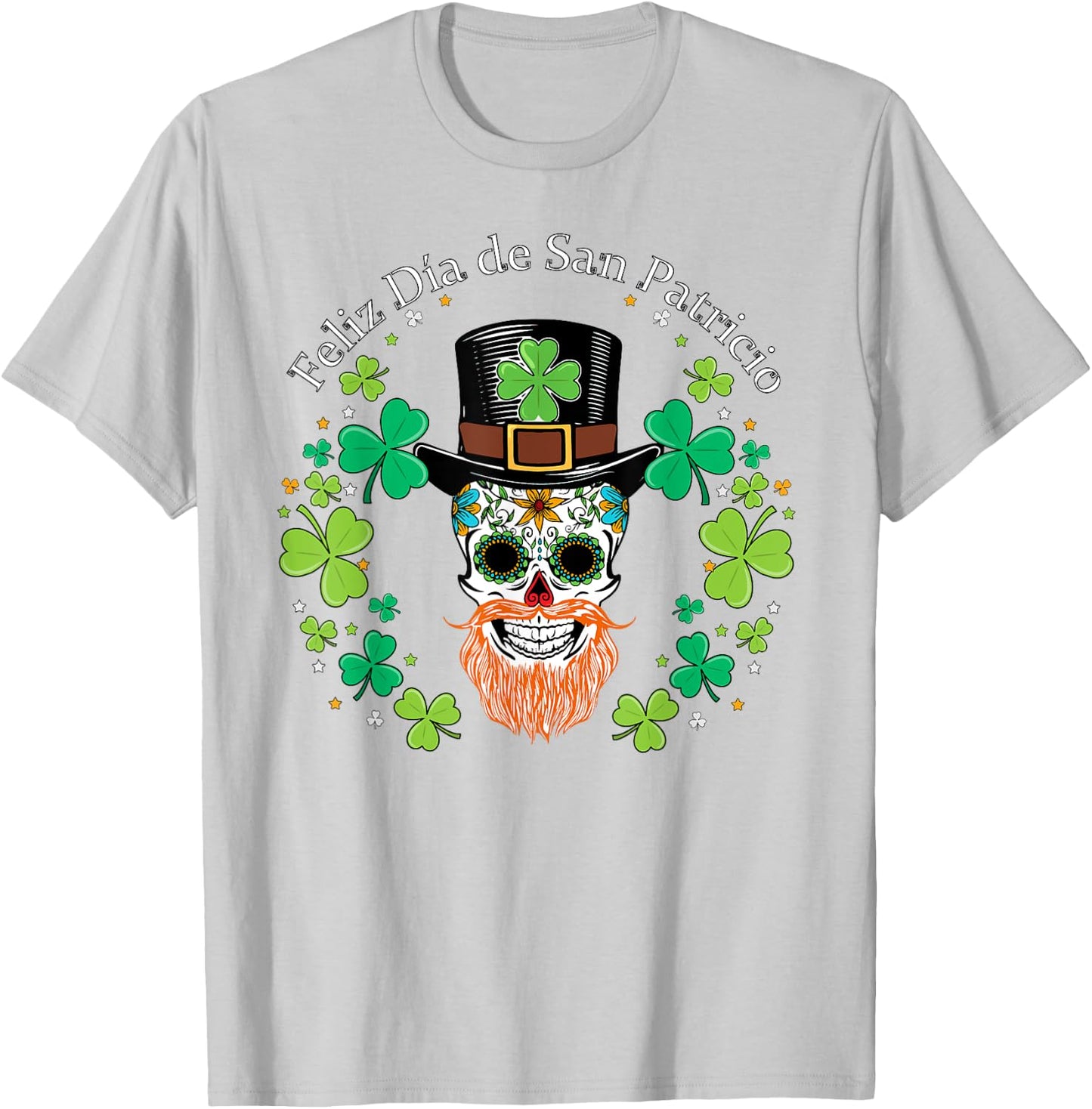 Funny "Feliz Dia de San Patricio" T-Shirt - T-Shirt | Ash
