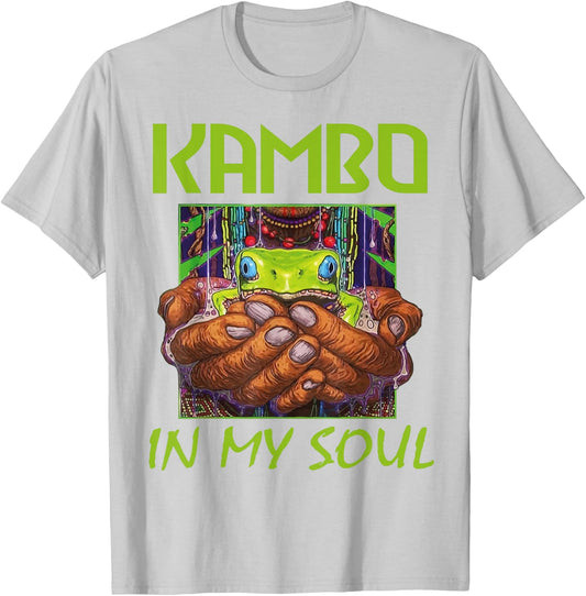 Kambo In my Soul Kambo Ceremony Clothing | Sapo Frog T-Shirt - T-Shirt | Ash