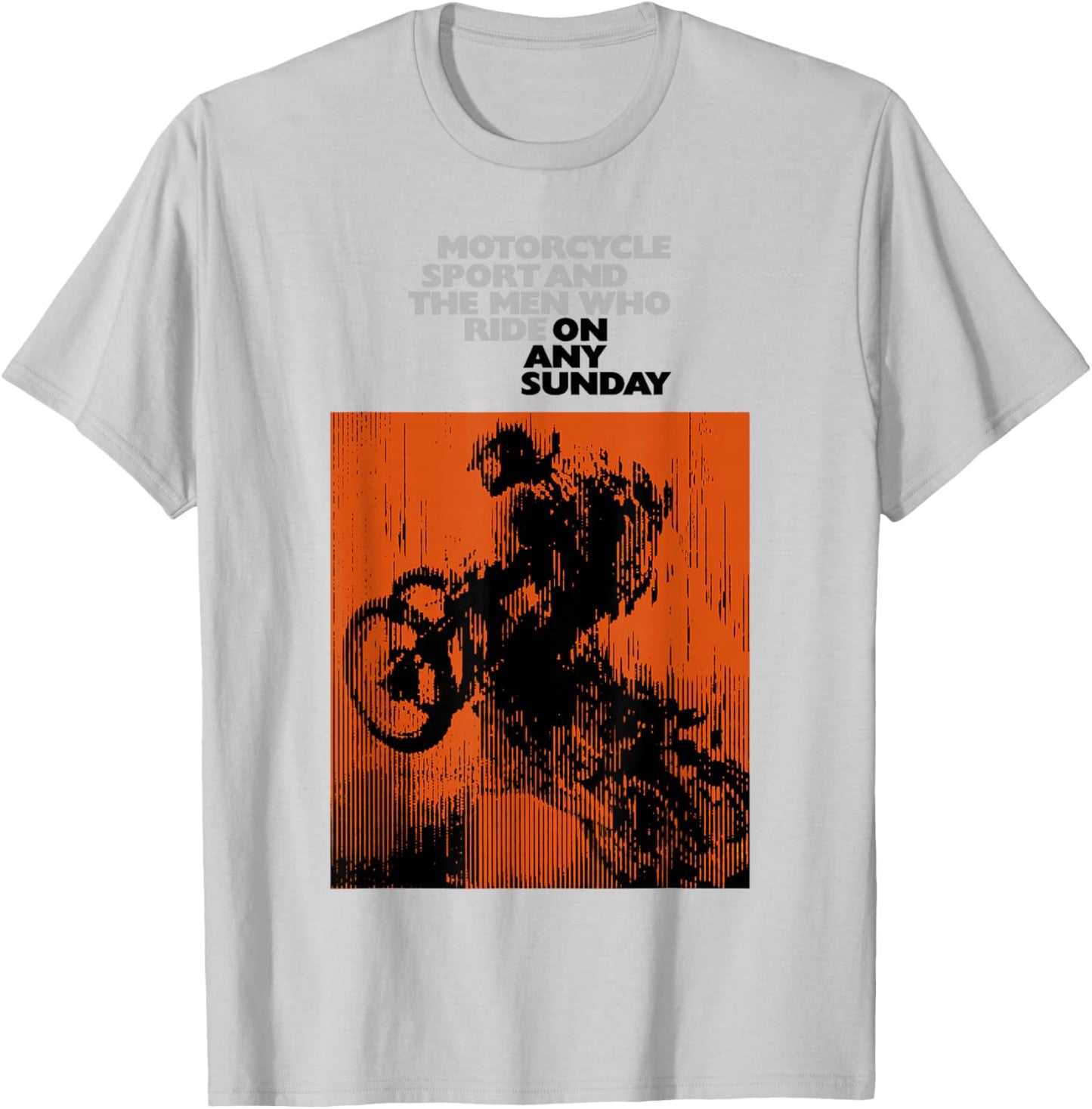 On Any Sunday 1971 Vintage Motorcycle Movie Poster T-Shirt - T-Shirt | Ash