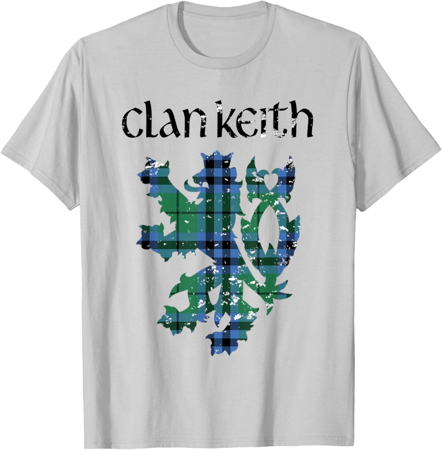 Clan Keith Tartan Scottish Family Name Scotland Pride T-Shirt - T-Shirt | Ash