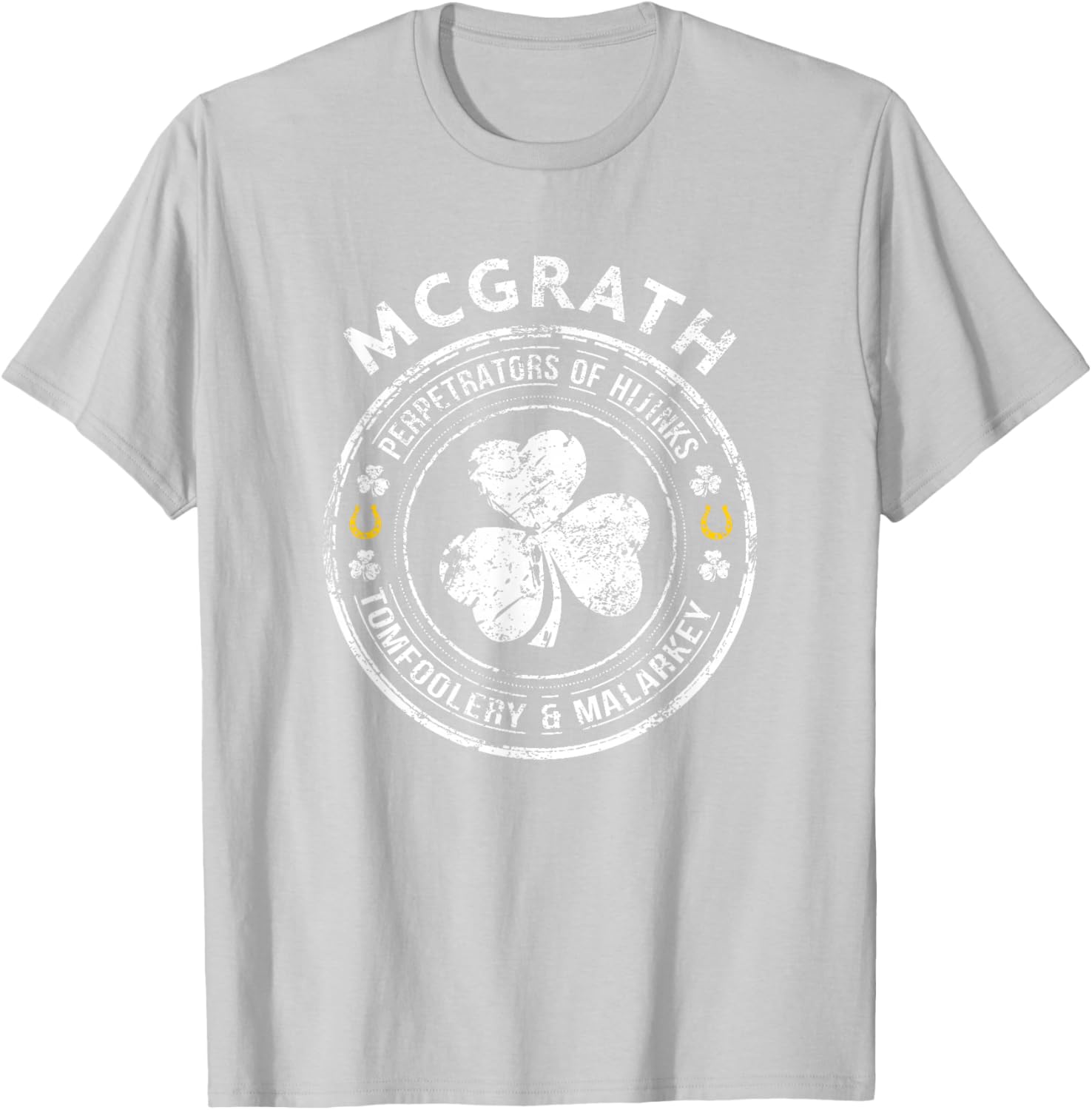 McGrath Irish Family Name T-Shirt - T-Shirt | Ash