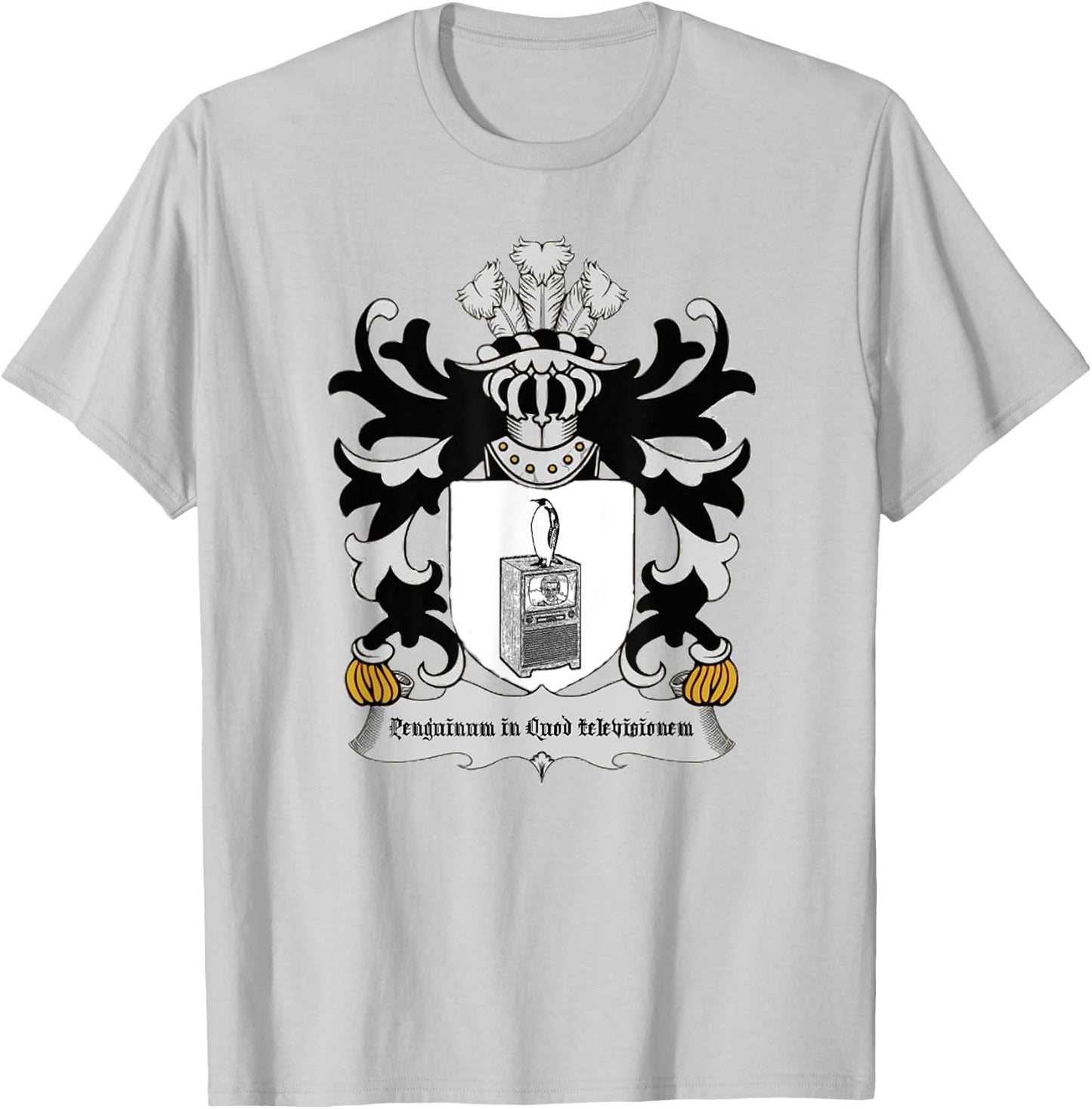 Penguin on the Television T-Shirt - T-Shirt | Ash