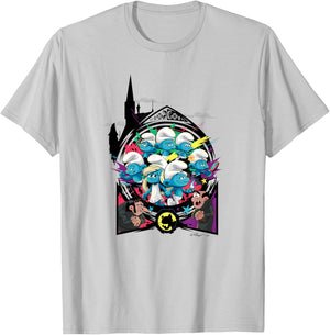 The Smurfs Movie Unite with Gargamel and Azrael T-Shirt - T-Shirt | Ash