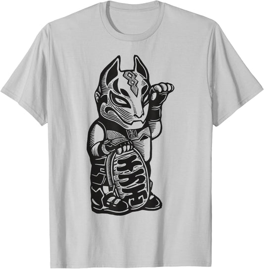 Fortnite Drift Wood Carved Art Print Logo T-Shirt - T-Shirt | Ash