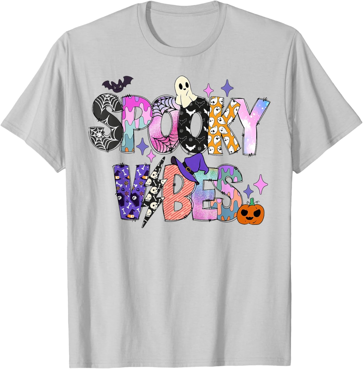 Spooky vibes halloween T-Shirt - T-Shirt | Ash